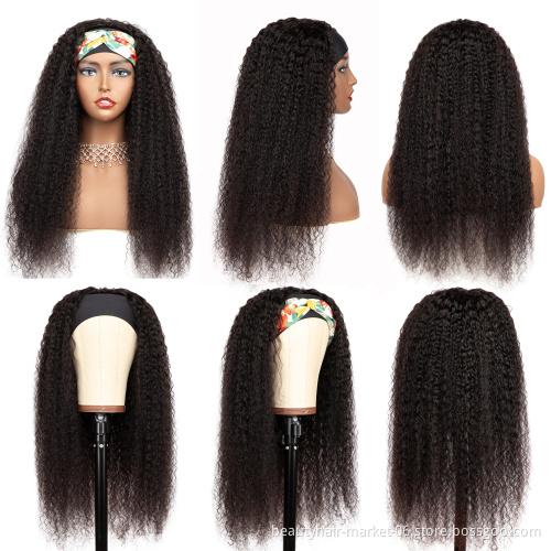 Curly Wigs Headband Wigs For Black Women Afro Kinky Headband Wigs